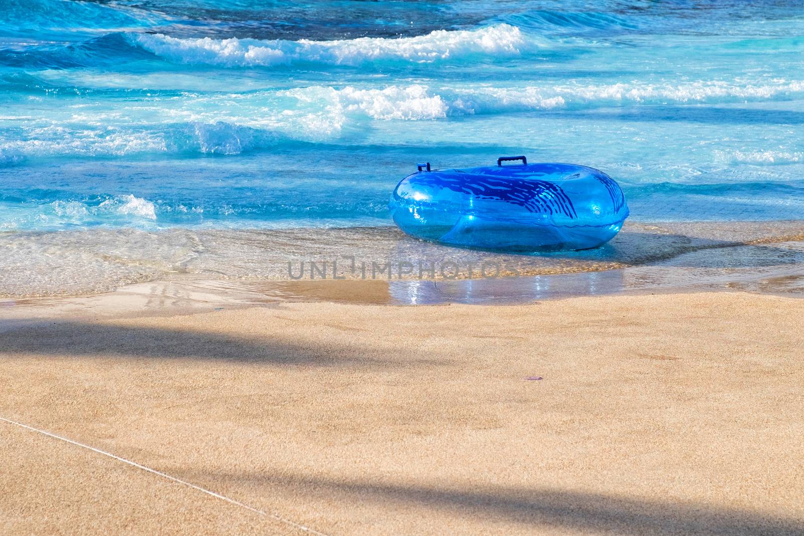 Life buoy on a Waterpark by Surasak