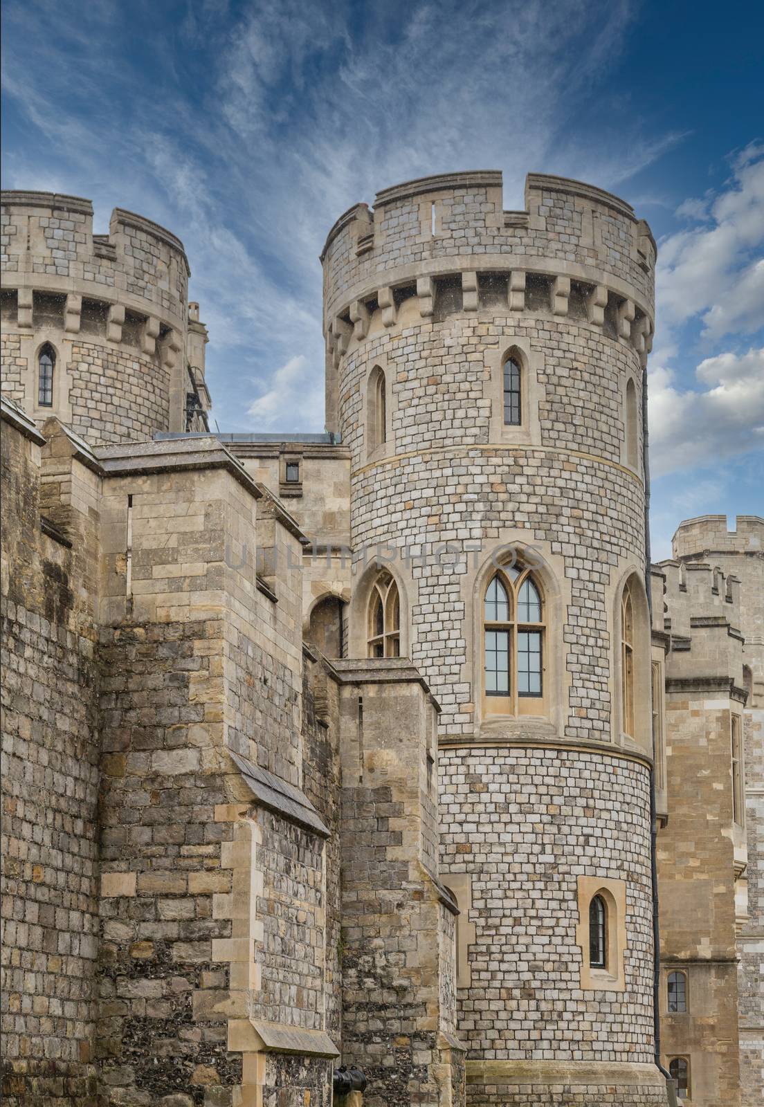 Towers on Windsor Castle by dbvirago
