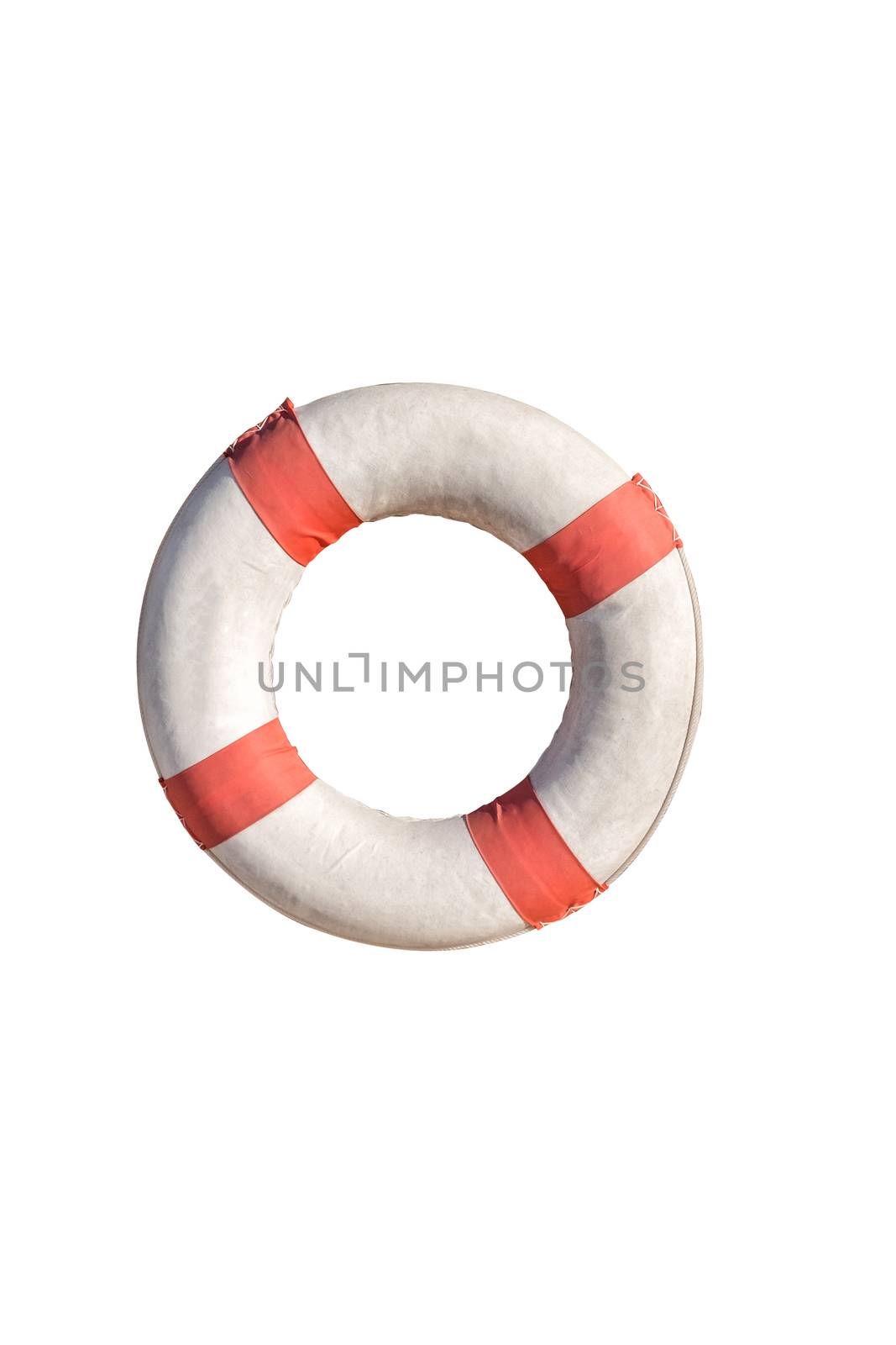Life buoy on white isolate by Surasak