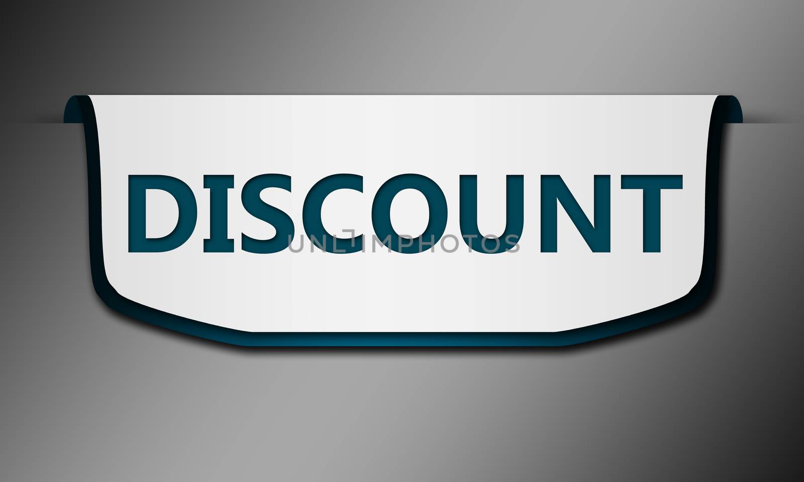 Sale banners isolated with discount text, 3d rendering