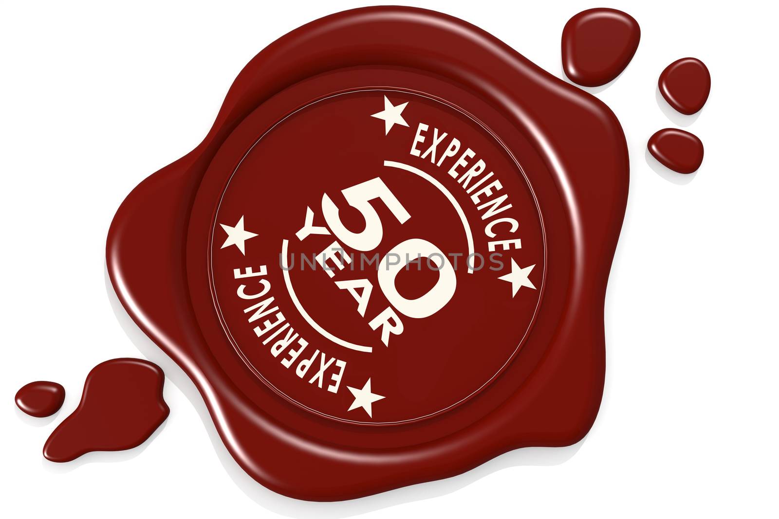 Label seal of 50 years experience by tang90246