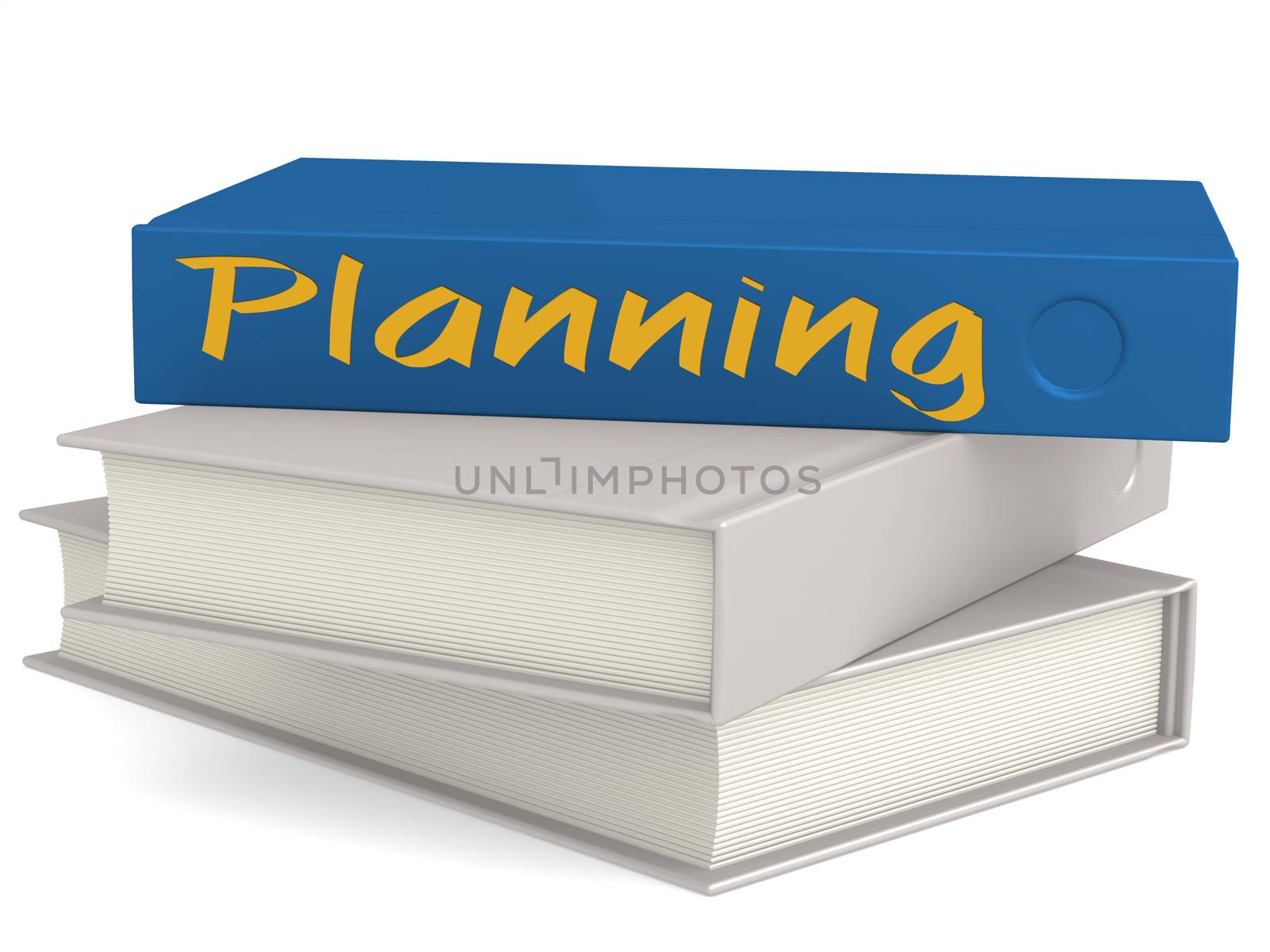 Hard cover blue books with Planning word by tang90246