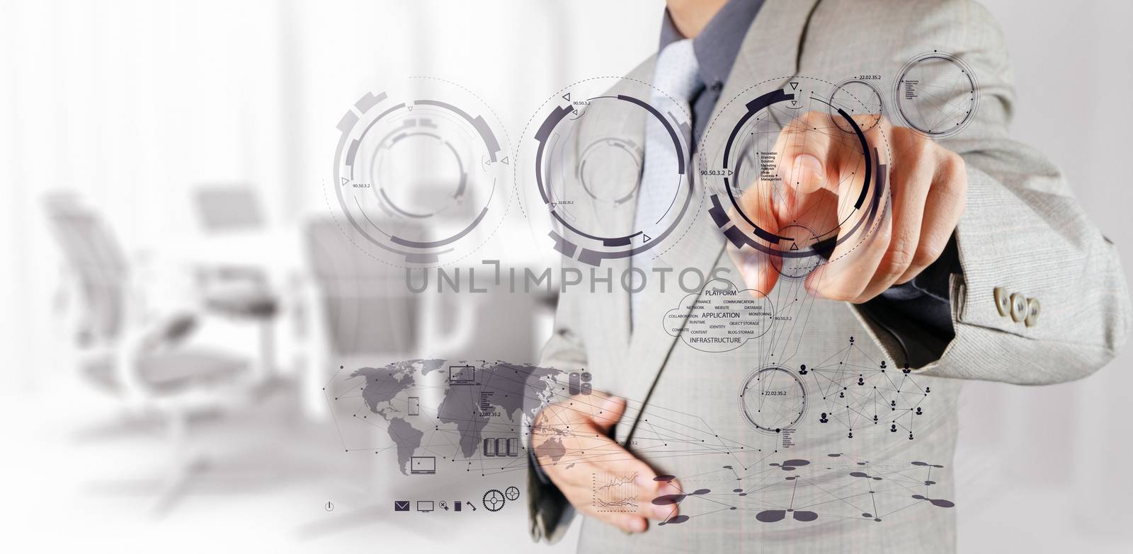 businessman working on modern technology  by everythingpossible