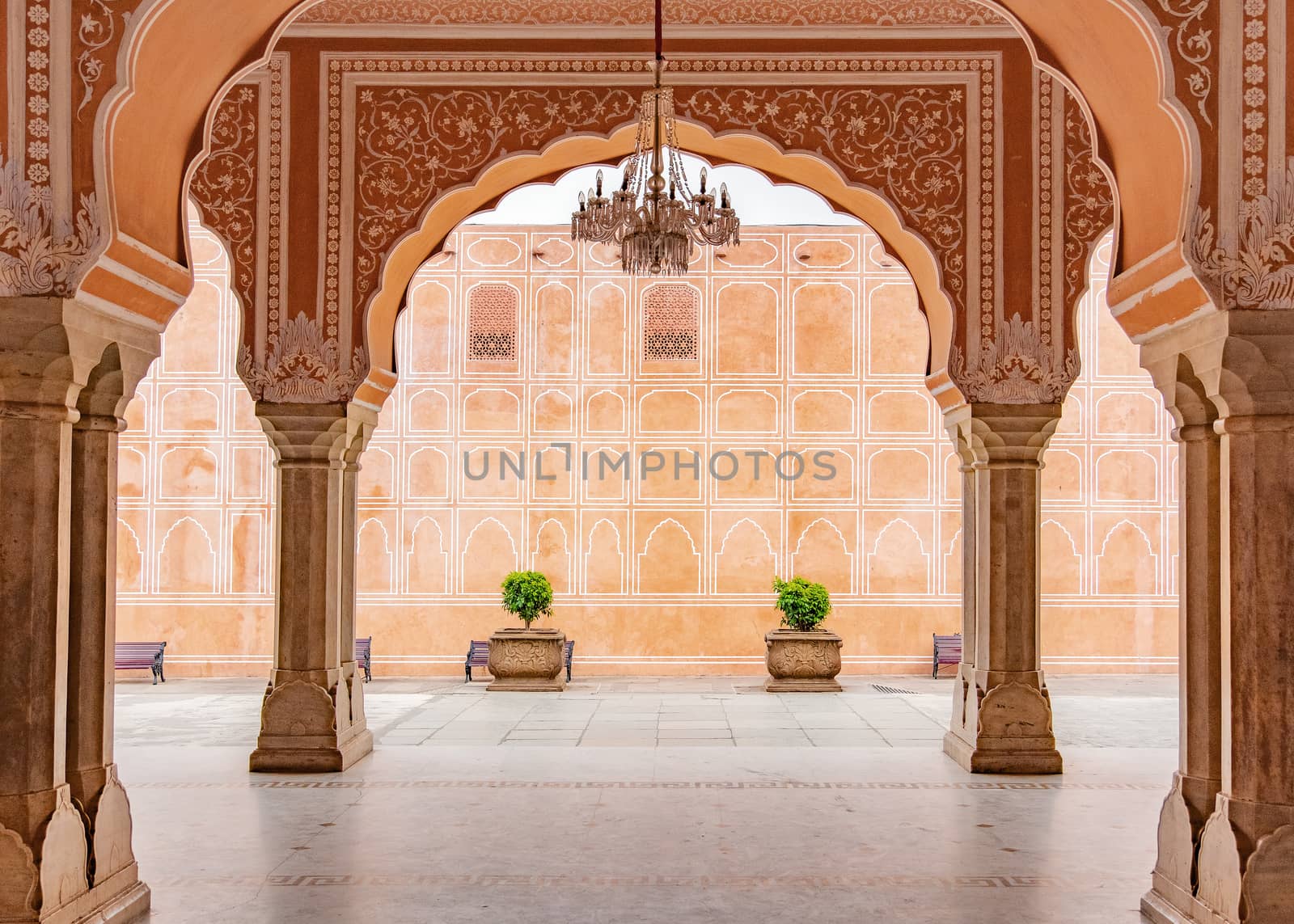 Jaipur city palace in Jaipur city, Rajasthan, India. by Tanarch