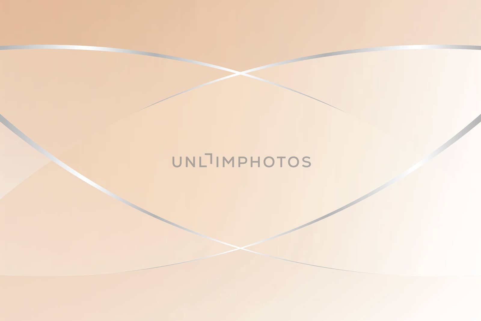 cream gradient color soft light and silver line graphic for cosmetics banner advertising luxury modern background (illustration)