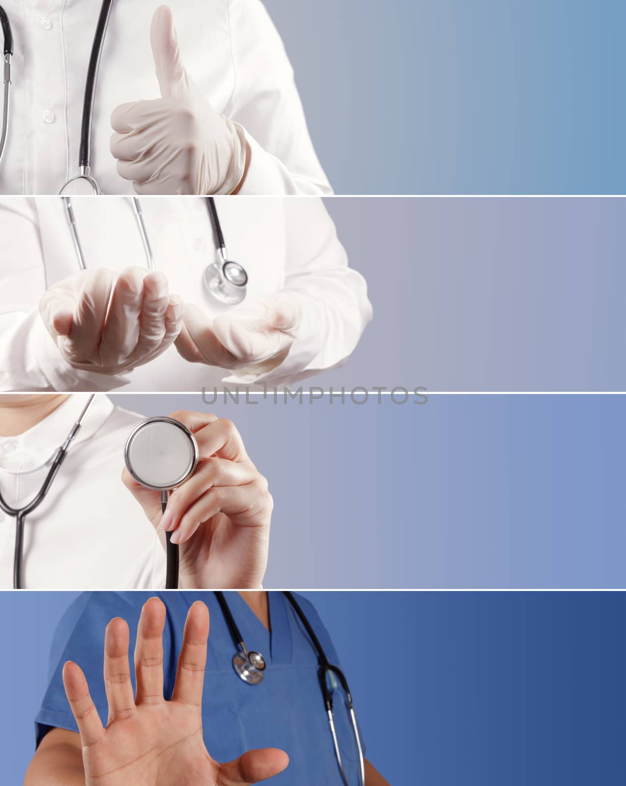 Collage of Various modern medical concept 