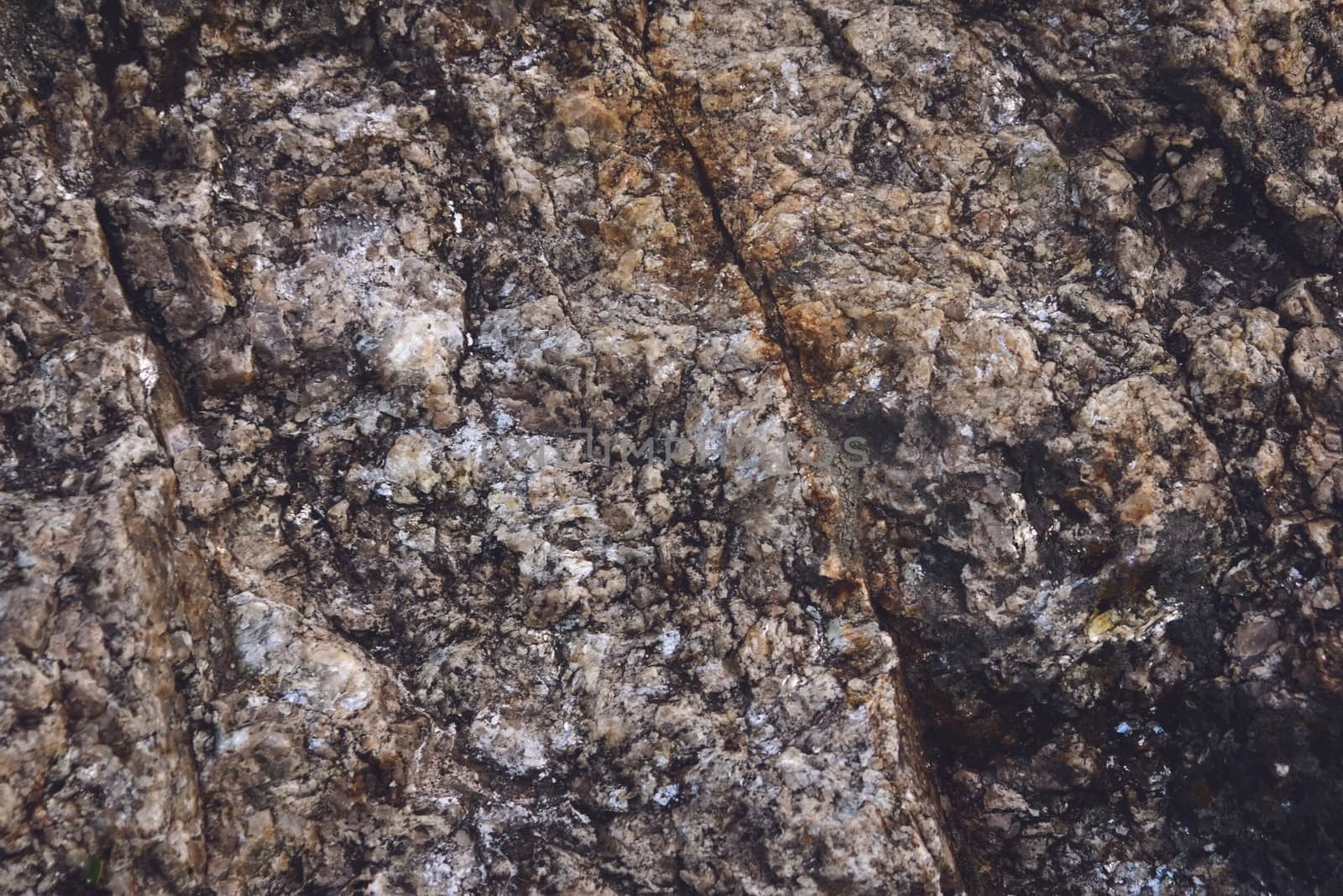 Natural granitic rock texture. Close up detail. by hernan_hyper