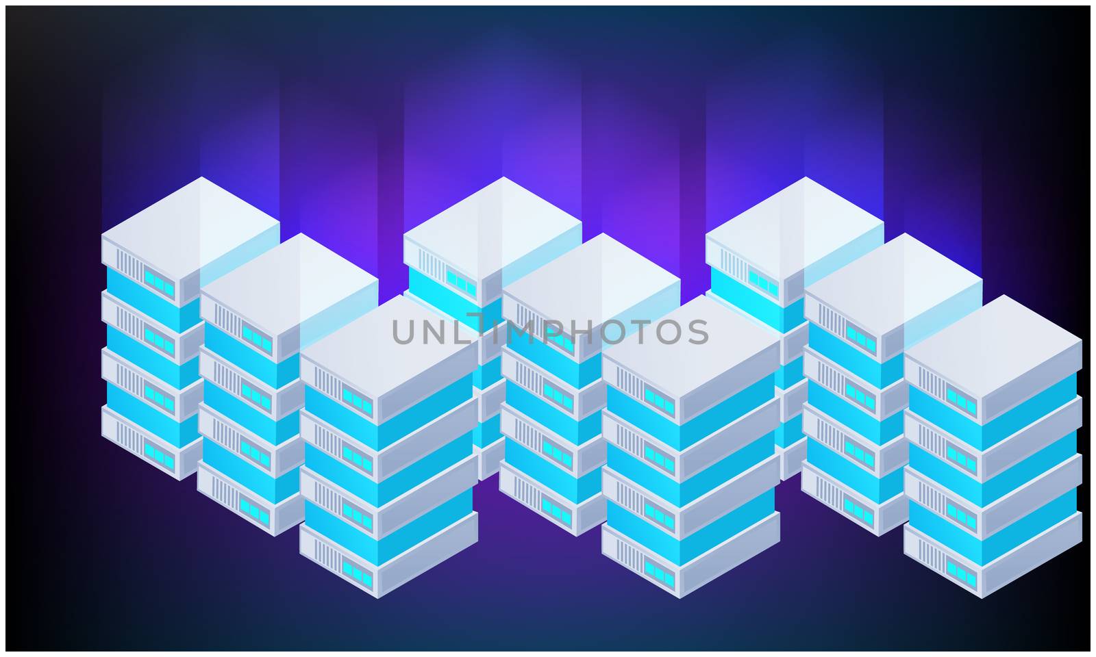 digital textile design of boxes on abstract backgrounds