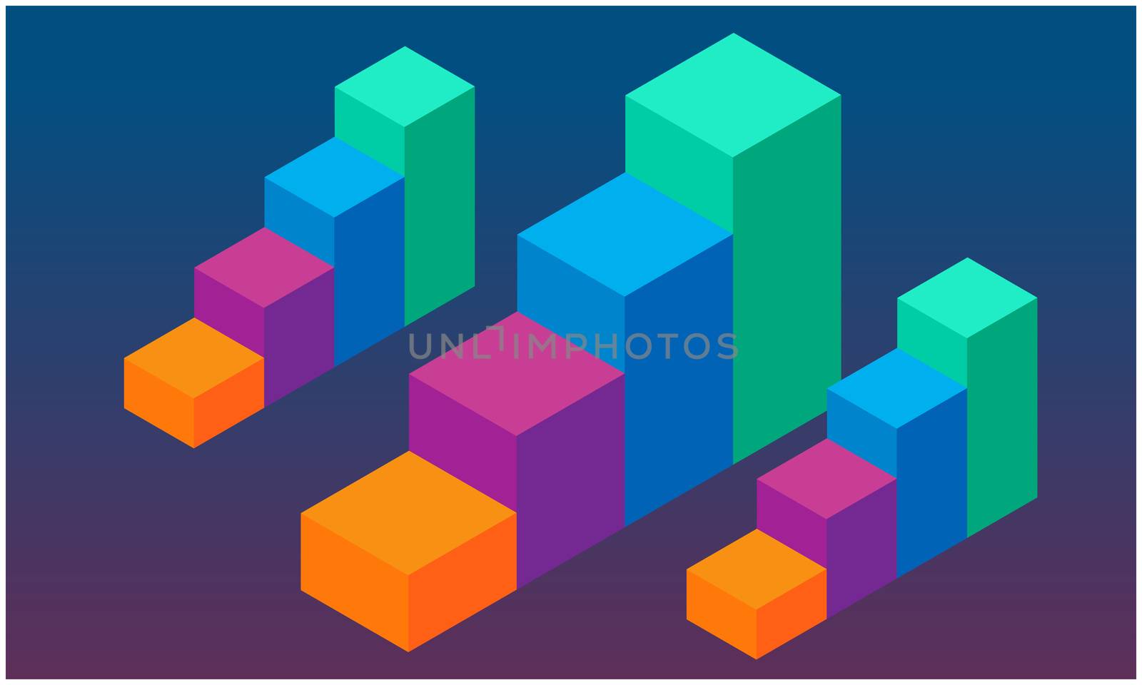 digital design of rainbow podium on abstract background by aanavcreationsplus