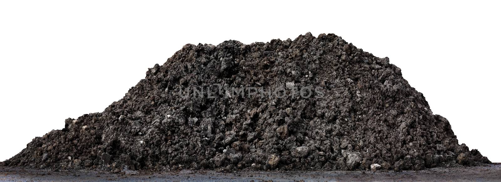 pile dirt isolated on white, dirt hill for construction space, heap black dirt for planting, dirt clay mountain big, mound soil by cgdeaw