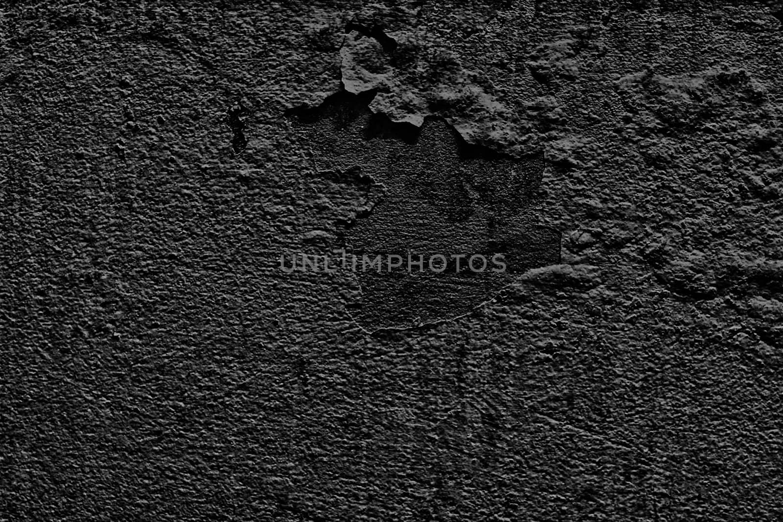 Black color Paint peeling cuticles on textured Wall plaster Siemens, Background Cracked walls inbreeding, Abstract wall Black background texture by cgdeaw
