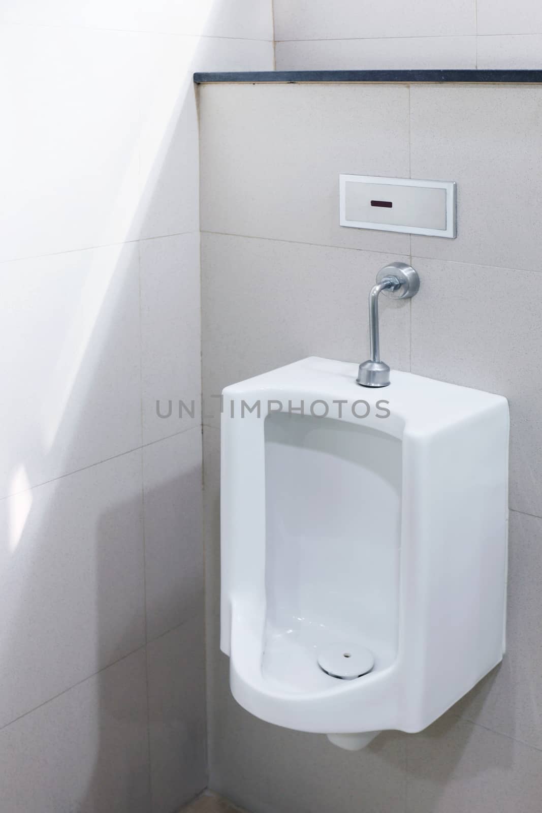 Urinals for men outdoor toilet, Urinals white ceramic at bathroom public, close-up white urinals