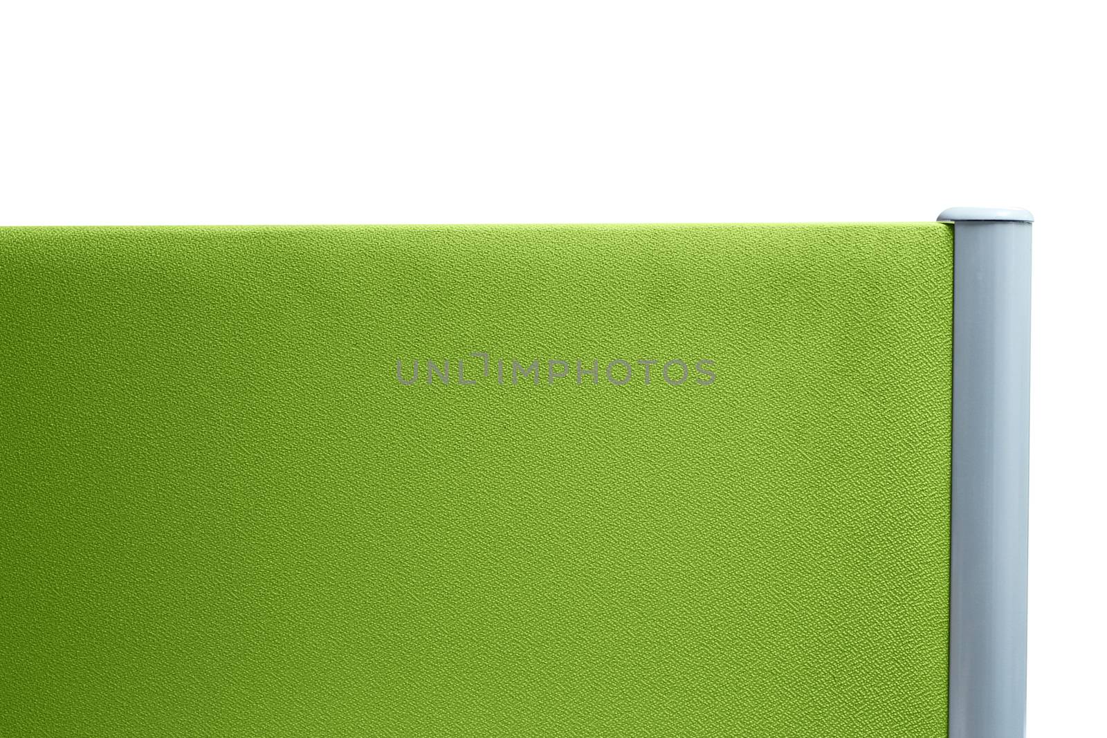 partition office green color isolated on white background