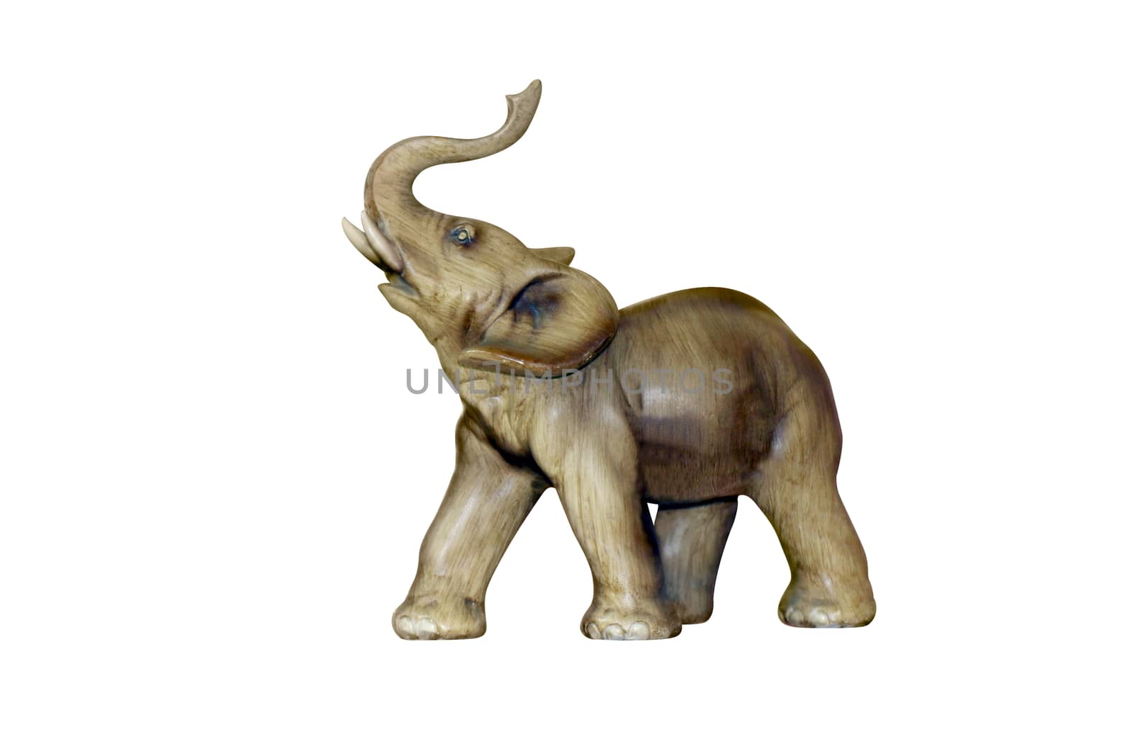 Statue elephant old, Elephant sculpture on white background