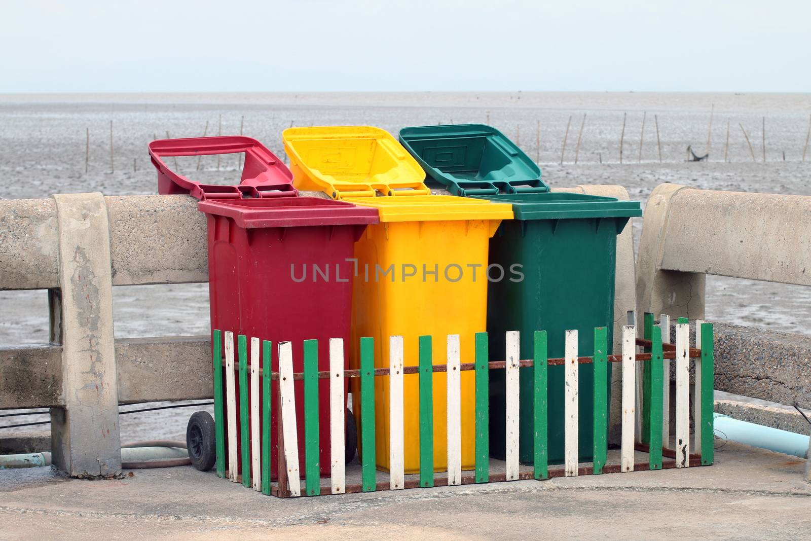 Trash can, Bins, Trash beach, Barrel plastic bin Sort waste, Recycle by cgdeaw