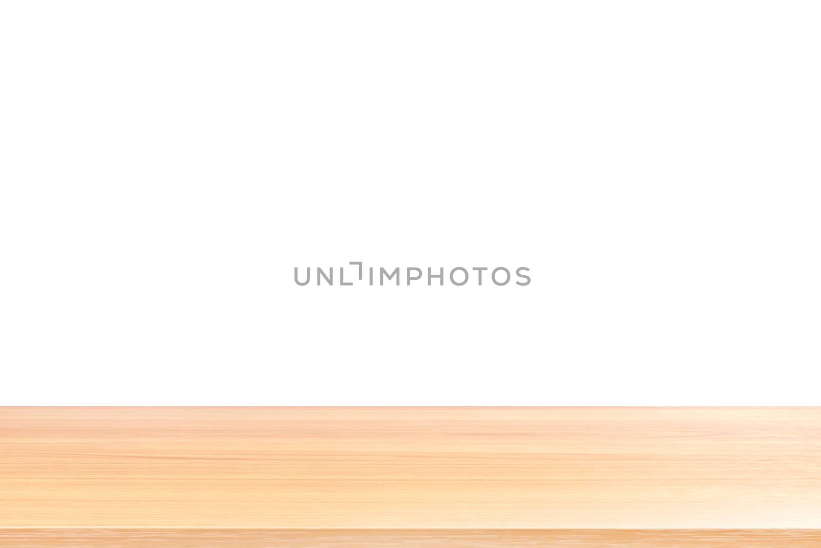 wood floors and white background, wood table board empty in front isolated white background, wooden plank blank on white background with perspective brown wood table for mock up display products by cgdeaw