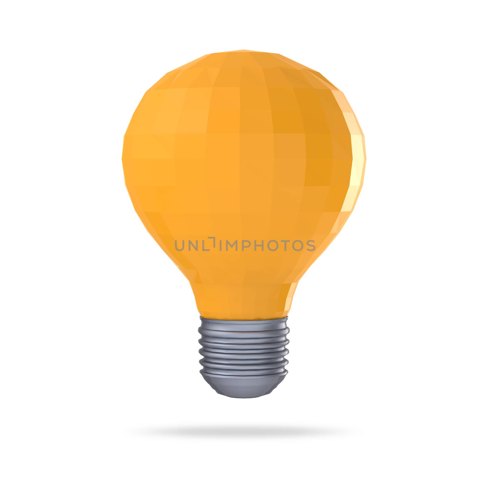 low polygonal 3d  light bulb concept symbol by everythingpossible