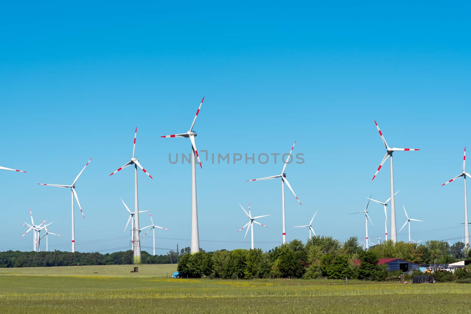 Wind power in the fields in Germany by elxeneize
