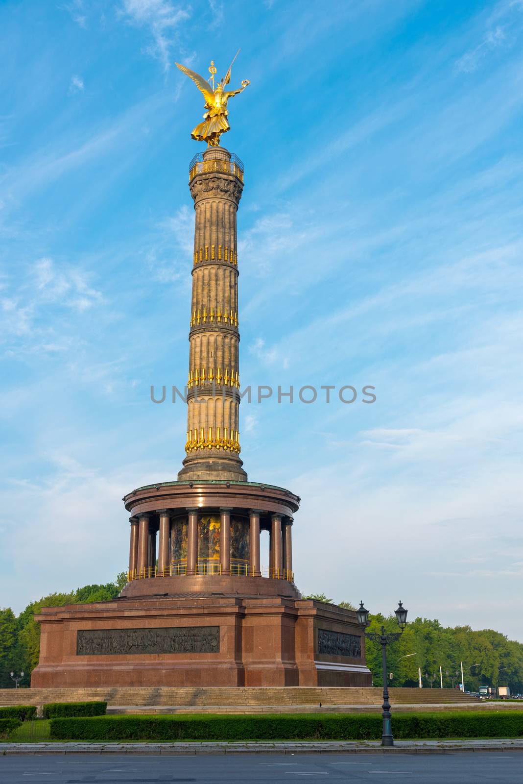 The Victory Column at the Tiergarten in Berlin