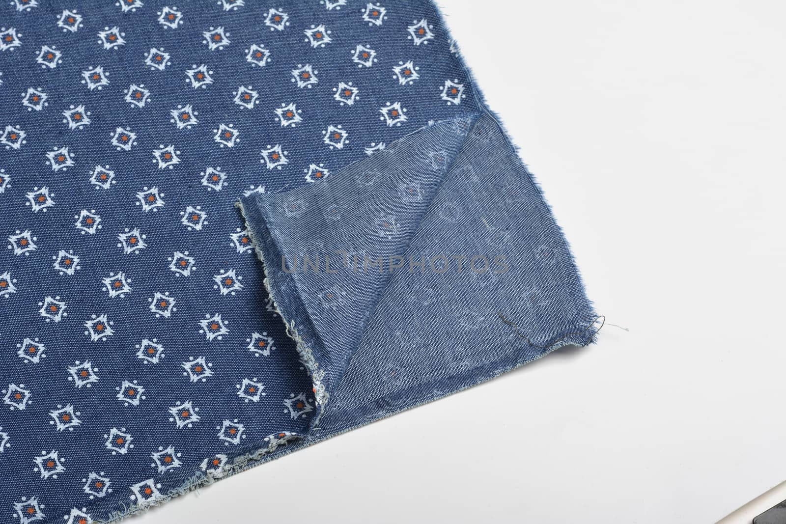 blue fabric texture, closeup, background. Use for sewing and tailoring, Sew dress and cloth