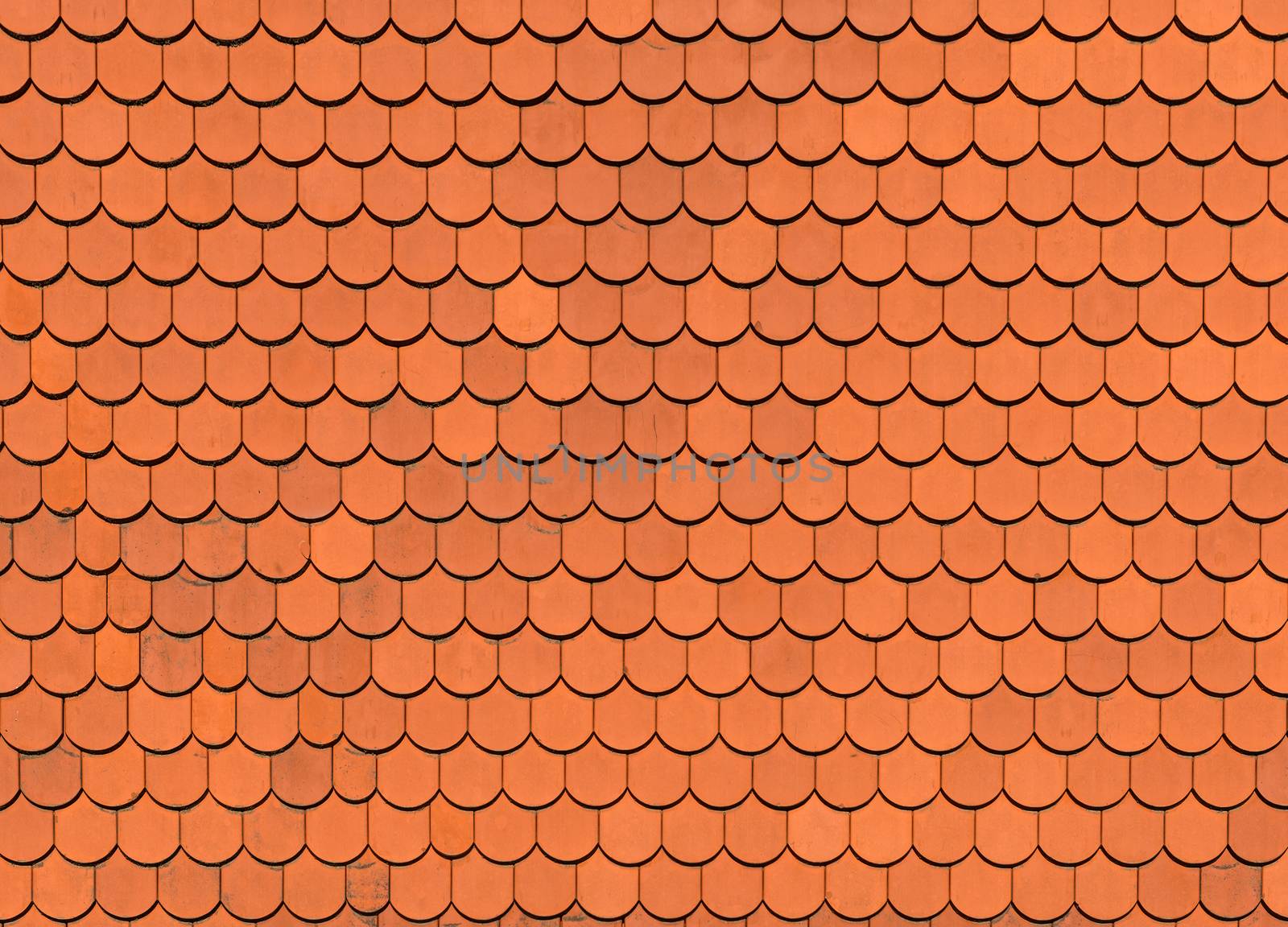 Orange roof tile texture, background