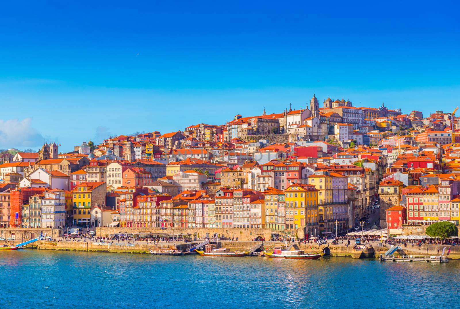 Cityscape of Porto, view of the old European town, Portugal
