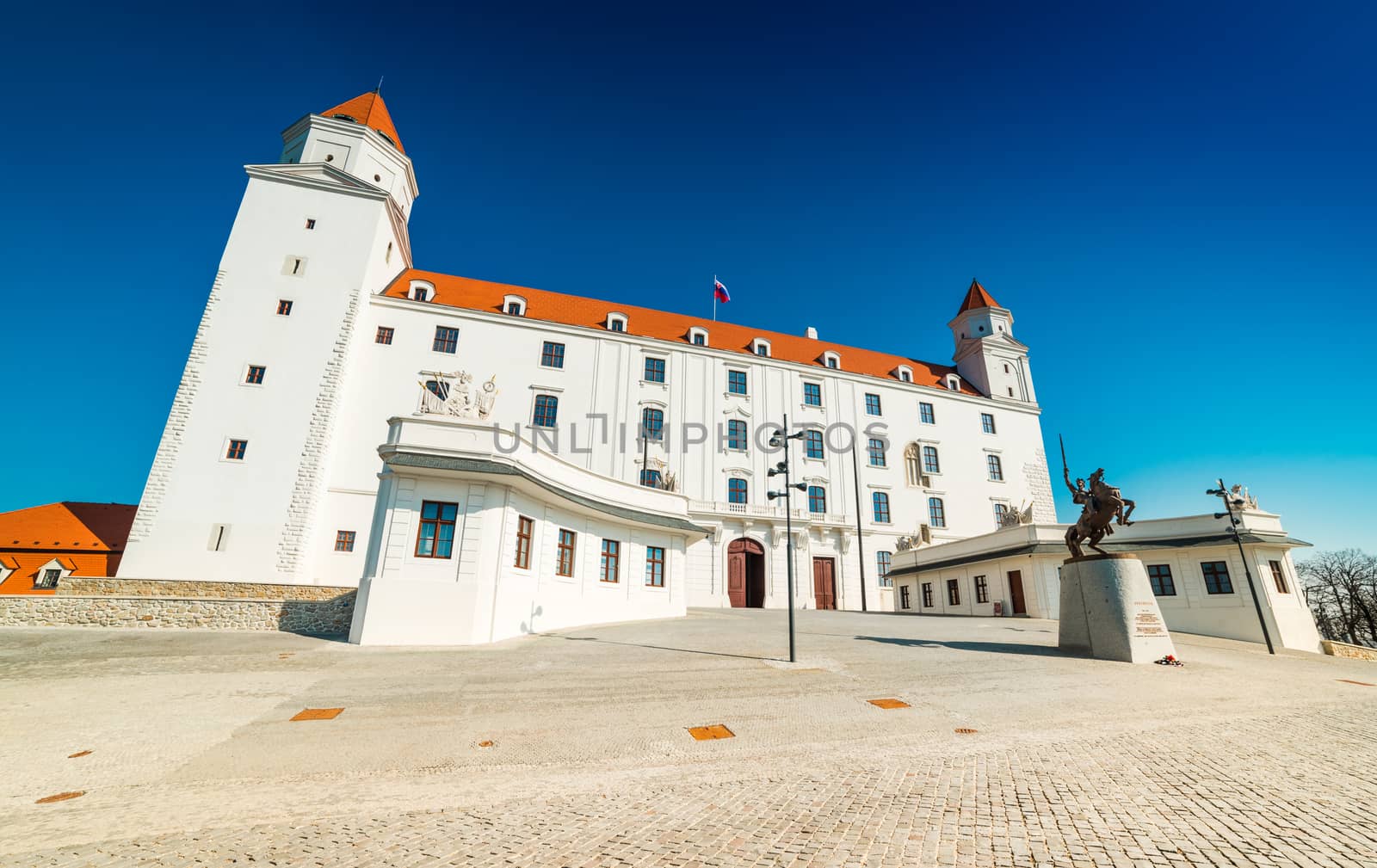 Bratislava - March 2014, Slovakia: View of Bratislava Castle