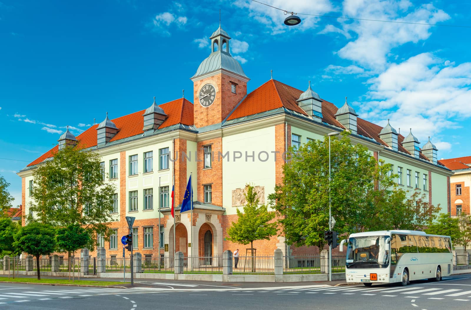 Ljubljana - September 2019, Slovenia: The building of Ministry of Foreign Affairs of Slovenia