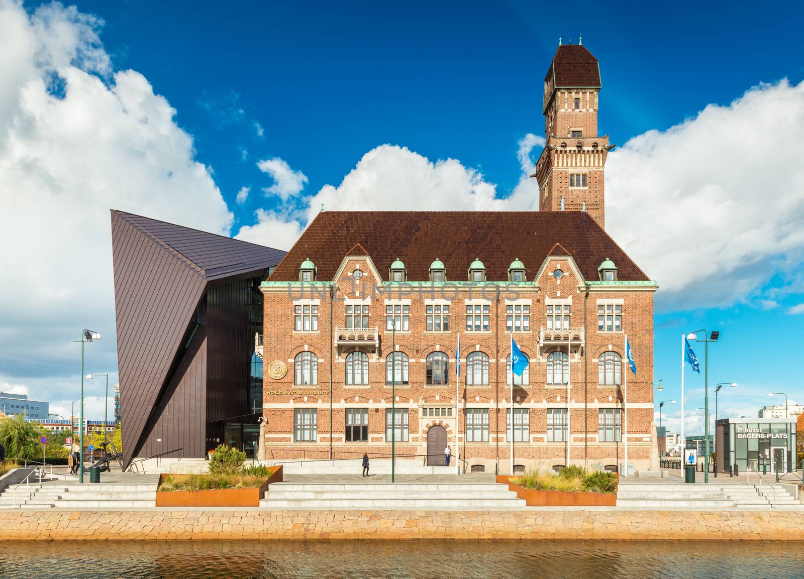Malmo - October 2018, Sweden: View of the World Maritime University in the city of Malmö