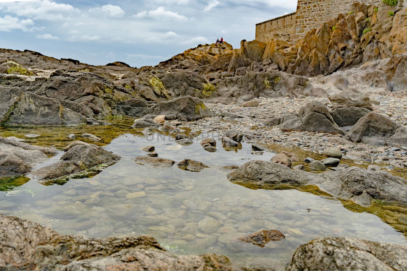 Low sea tide in San Malo travel visit by javax