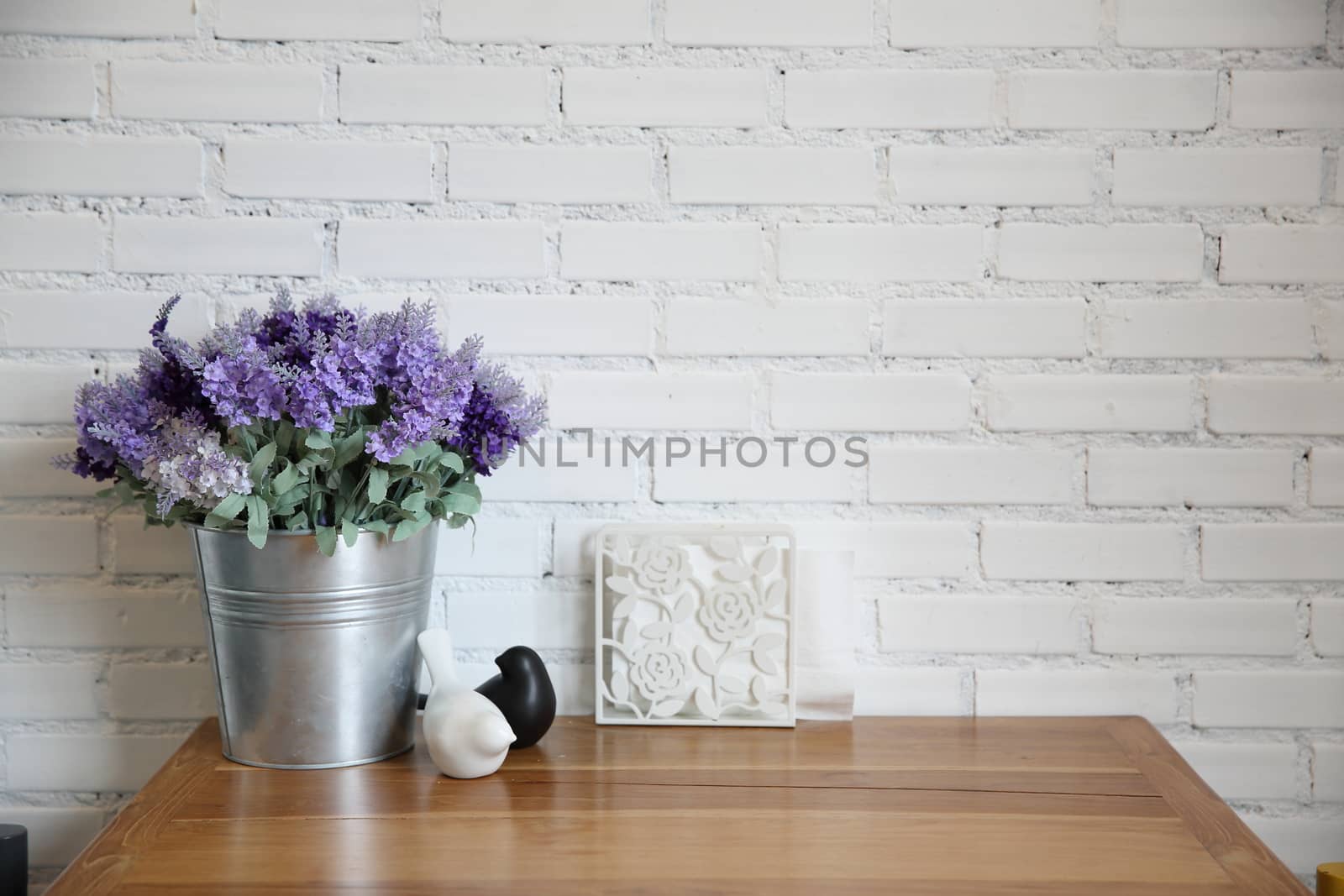 purple flower in jar