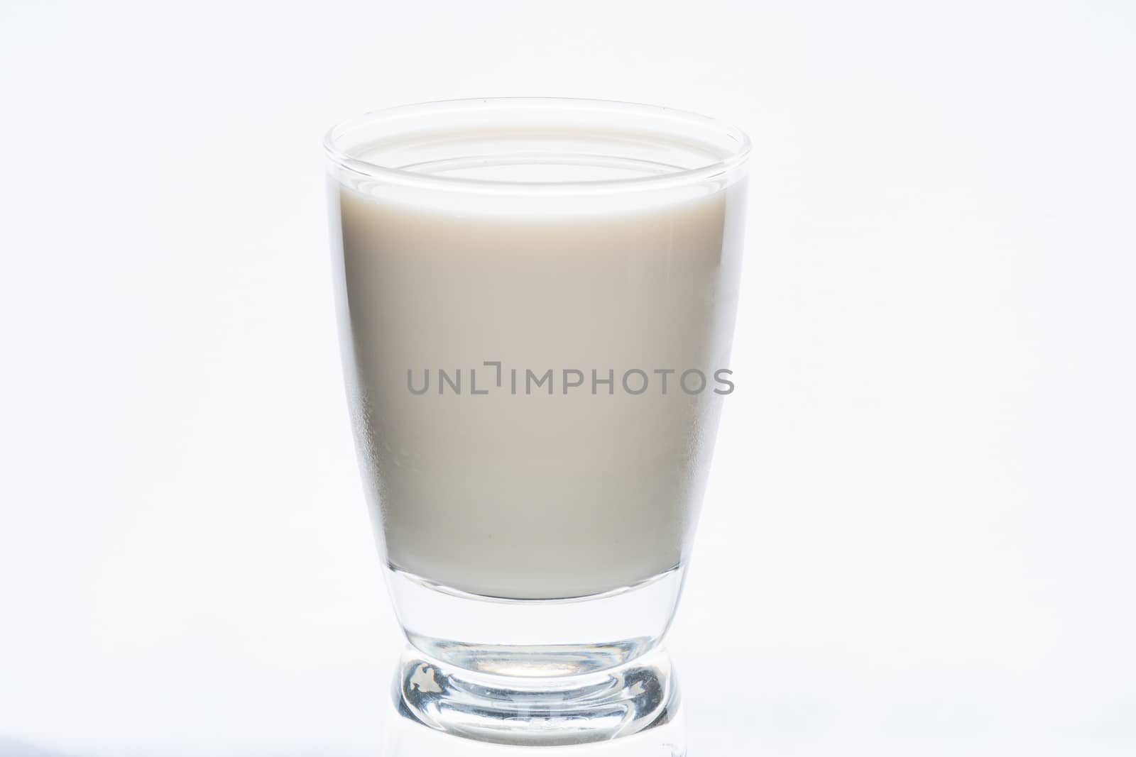 glass of milk isolated on white background, healthy drinking and by ngad