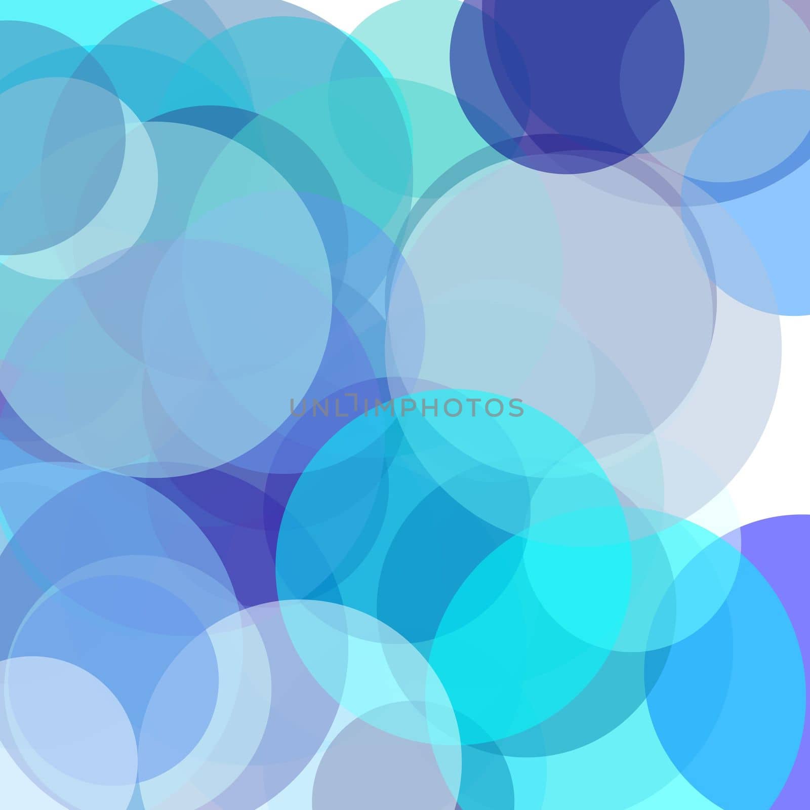Abstract blue circles illustration background by claudiodivizia