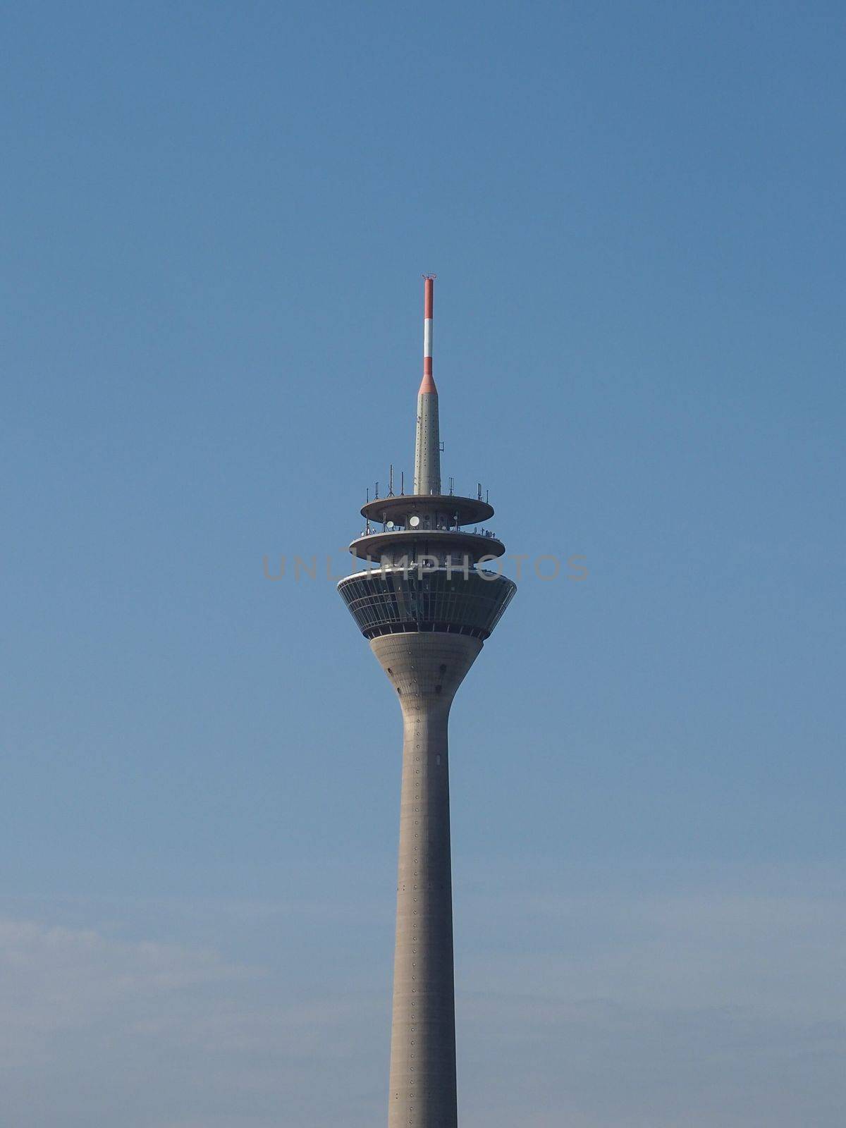 Rheinturm TV tower in Duesseldorf by claudiodivizia
