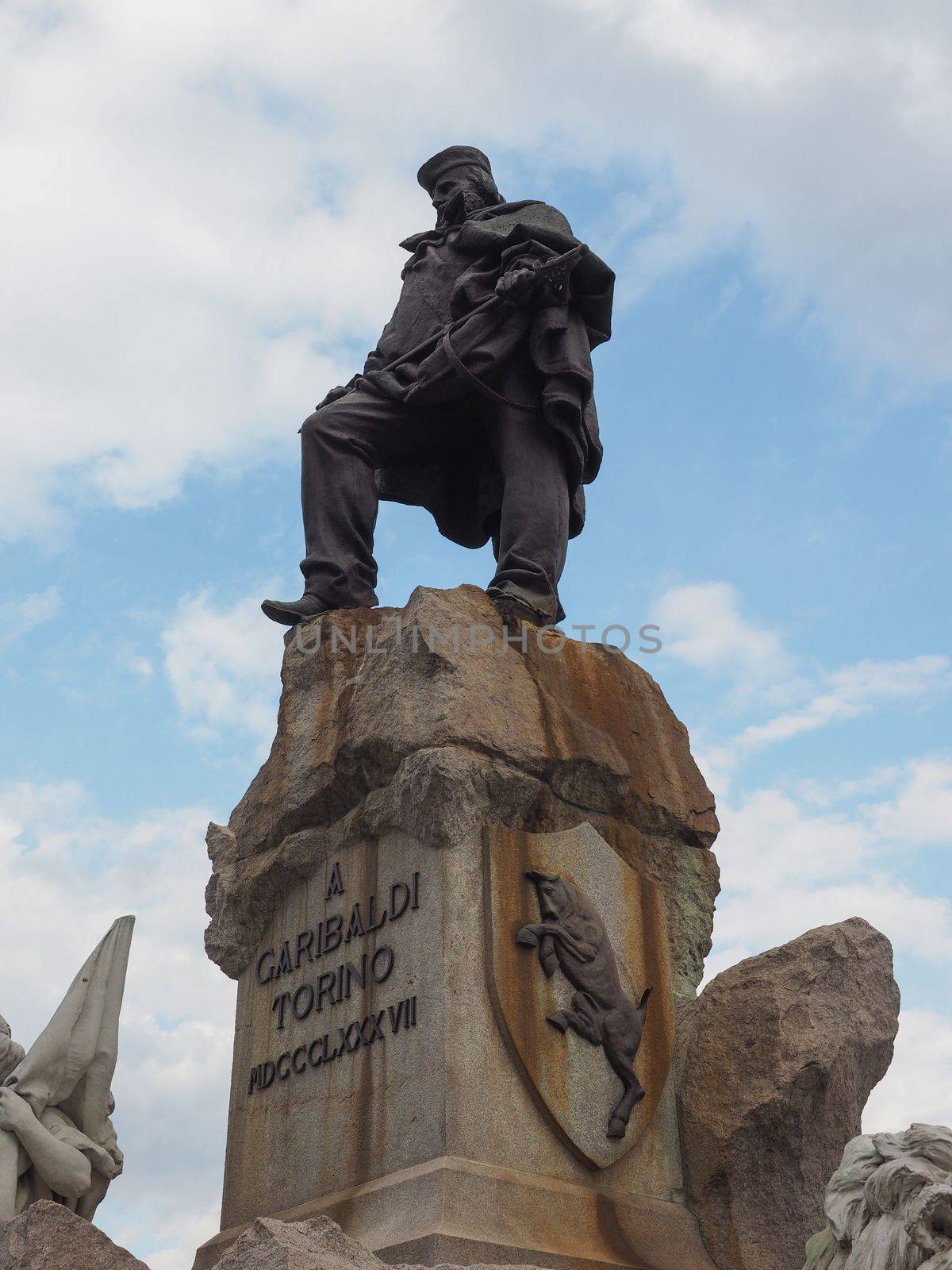 Monument to Giuseppe Garibaldi in Turin, Italy