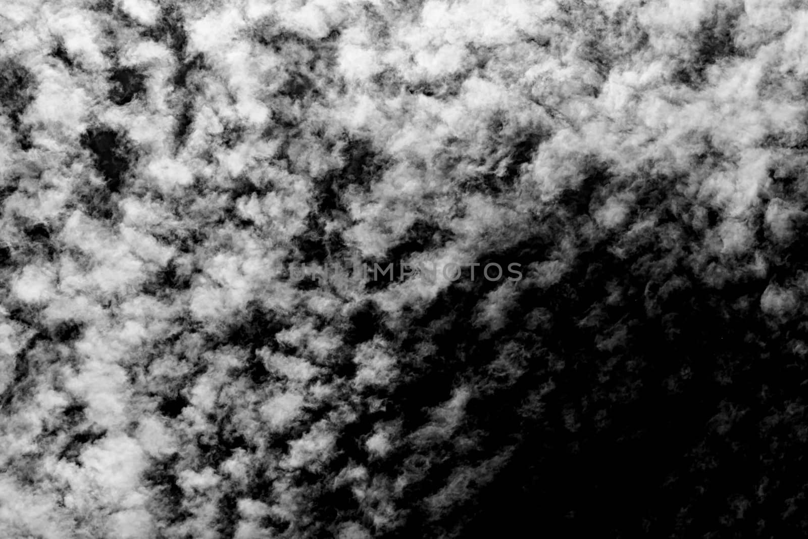 White cloud isolated on black background, Fluffy texture , Abstr by media-ja