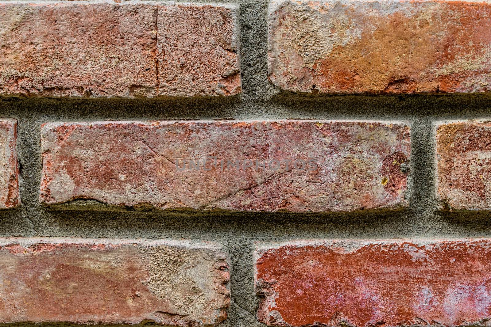 Close-up of an old brick wall by geogif