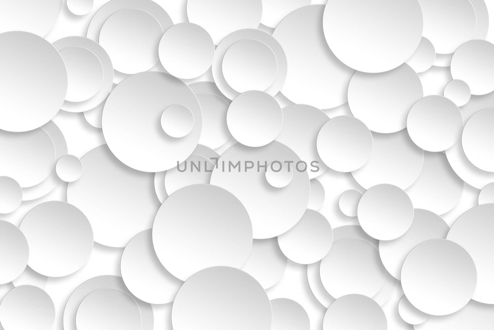 Abstract paper circle design silver background texture. by jayzynism
