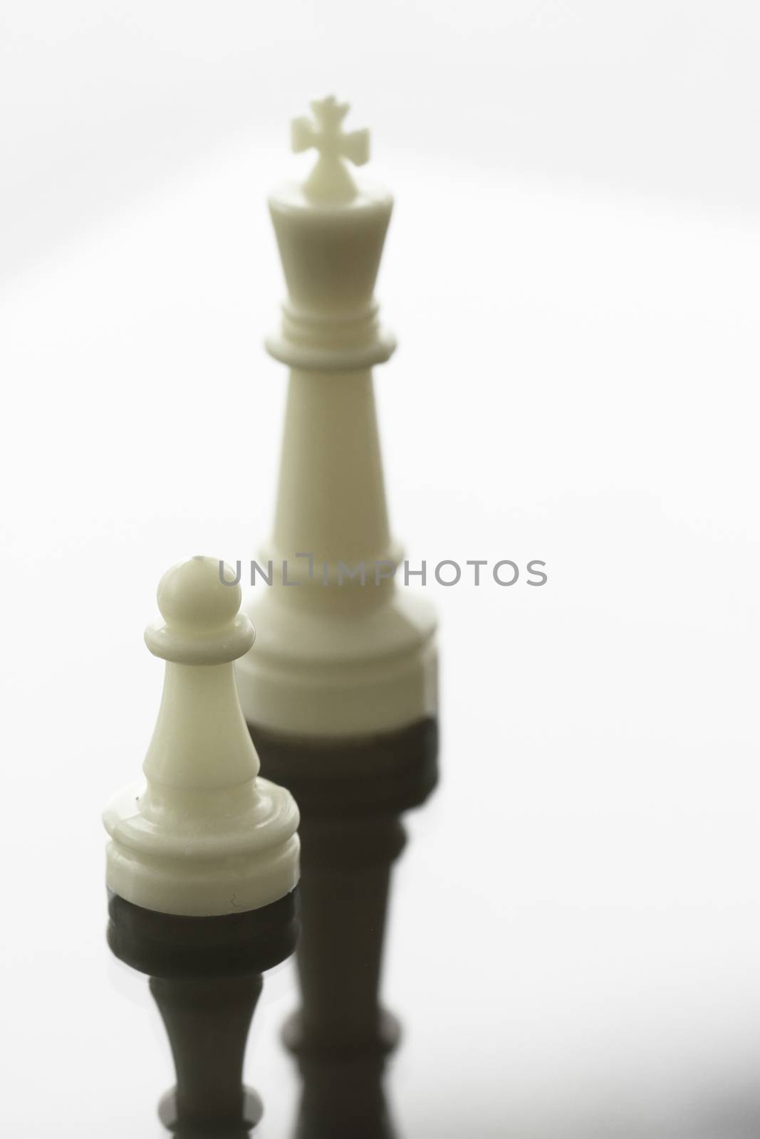 close up of chess pawn becomes  king chess  by everythingpossible