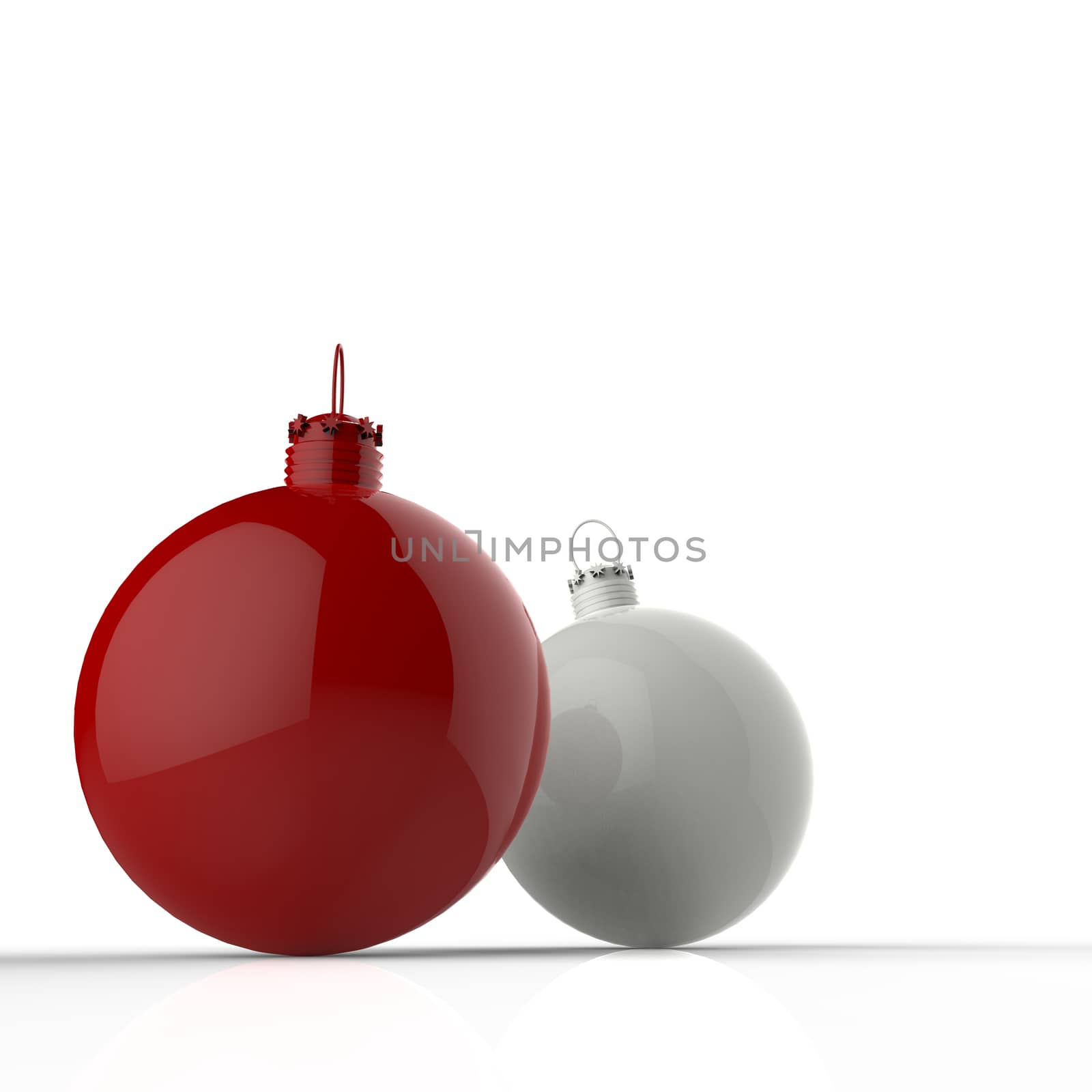 Empty 3d Christmas ornament