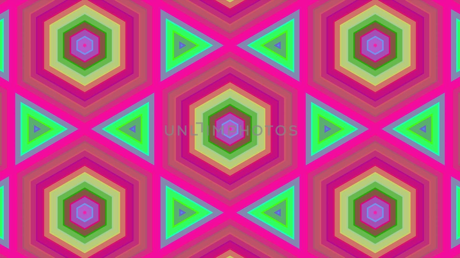 Abstract hexagon background: Abstract of colorful hexagon with rings by Photochowk