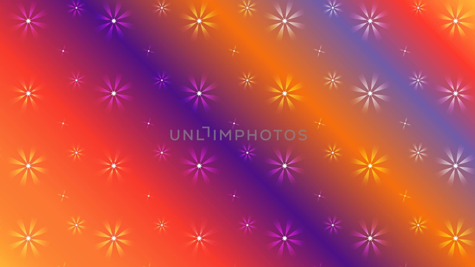 Gradient color abstract light background with glittery colored shiny bokeh stars. Sparkling glittered particles on colored background for placard, banner and greeting cards.