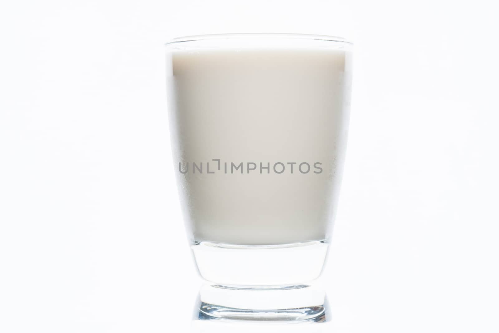 glass of milk isolated on white background, healthy drinking and by ngad