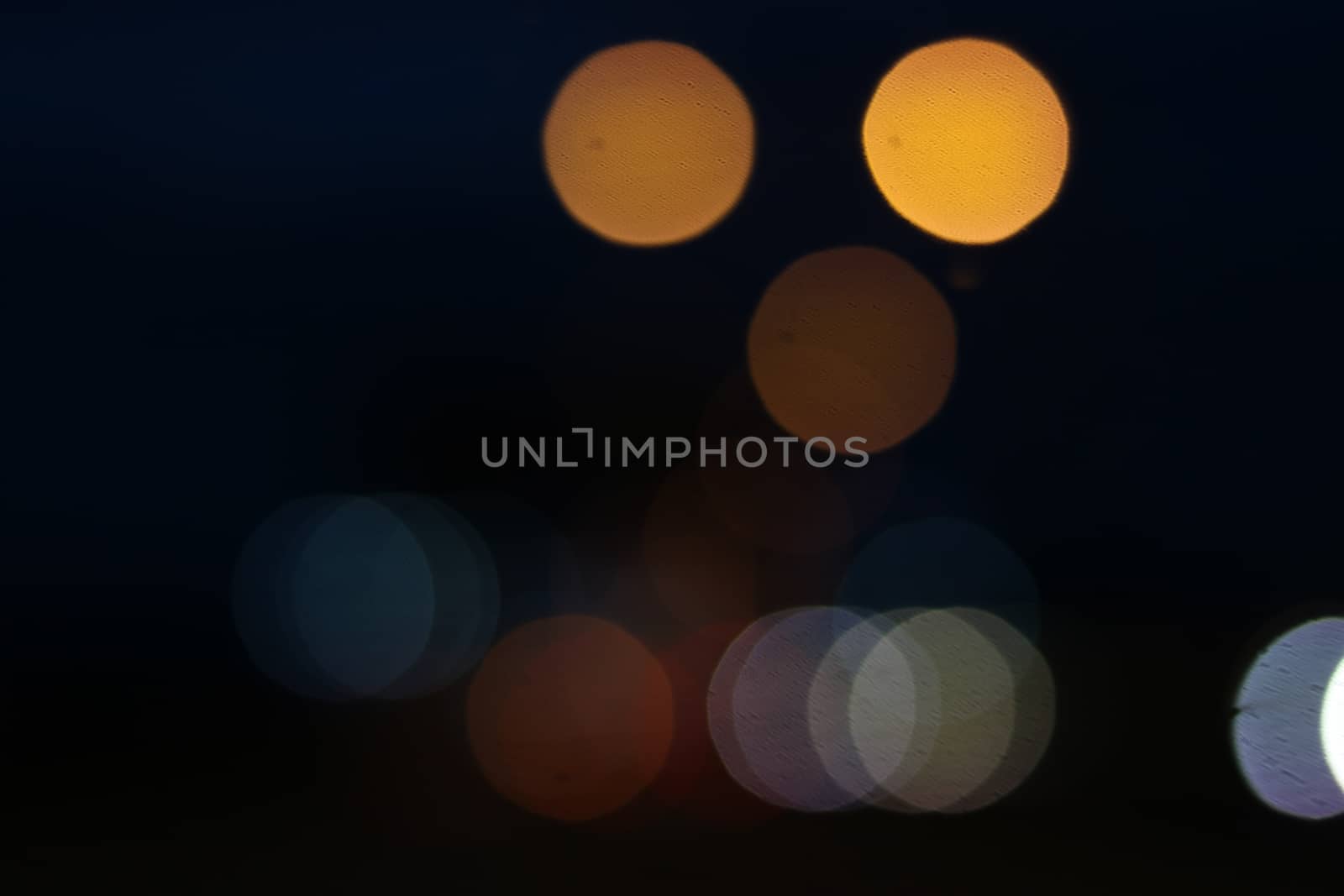 light bokeh on street and abstract background