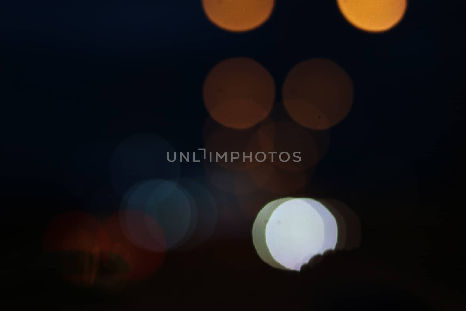 light bokeh on street and abstract background