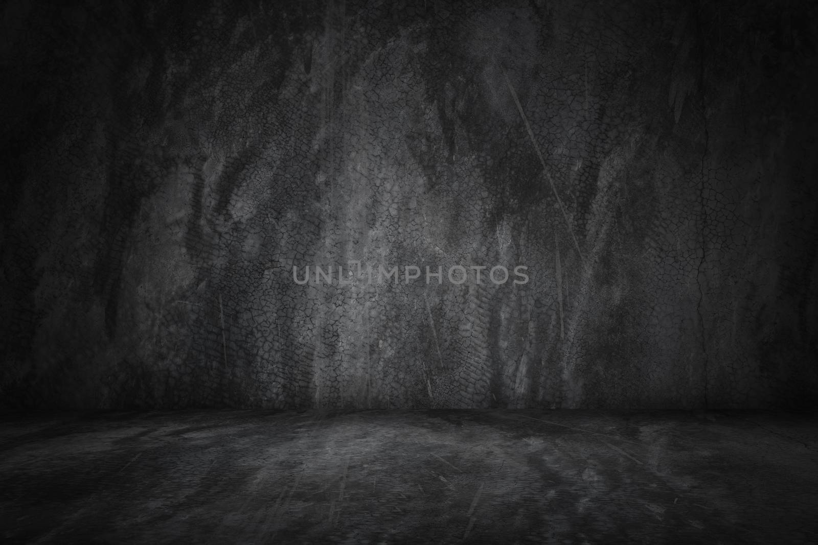 black cement studio wall and  texture background  by ngad