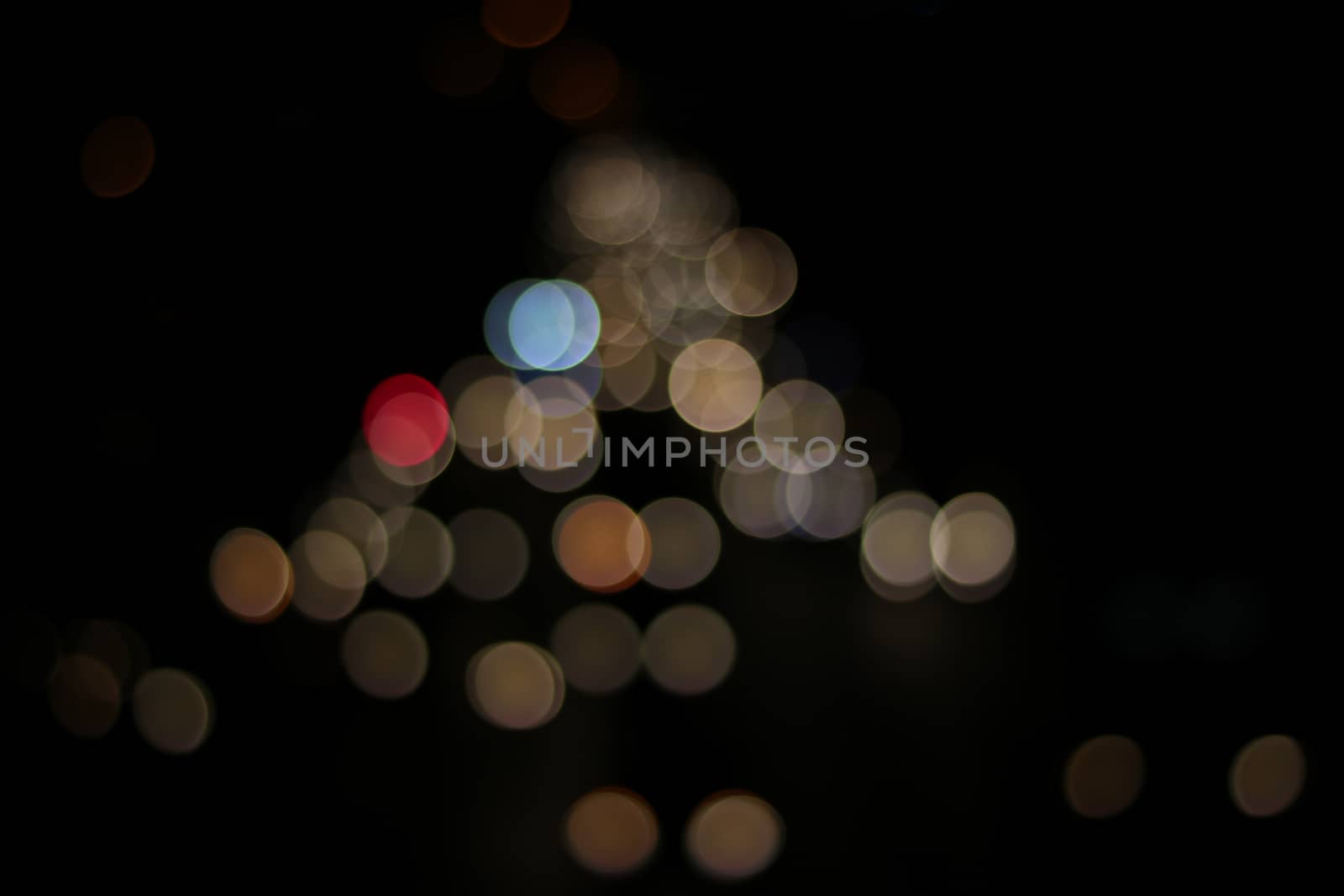 light bokeh on street and abstract background 
 by ngad