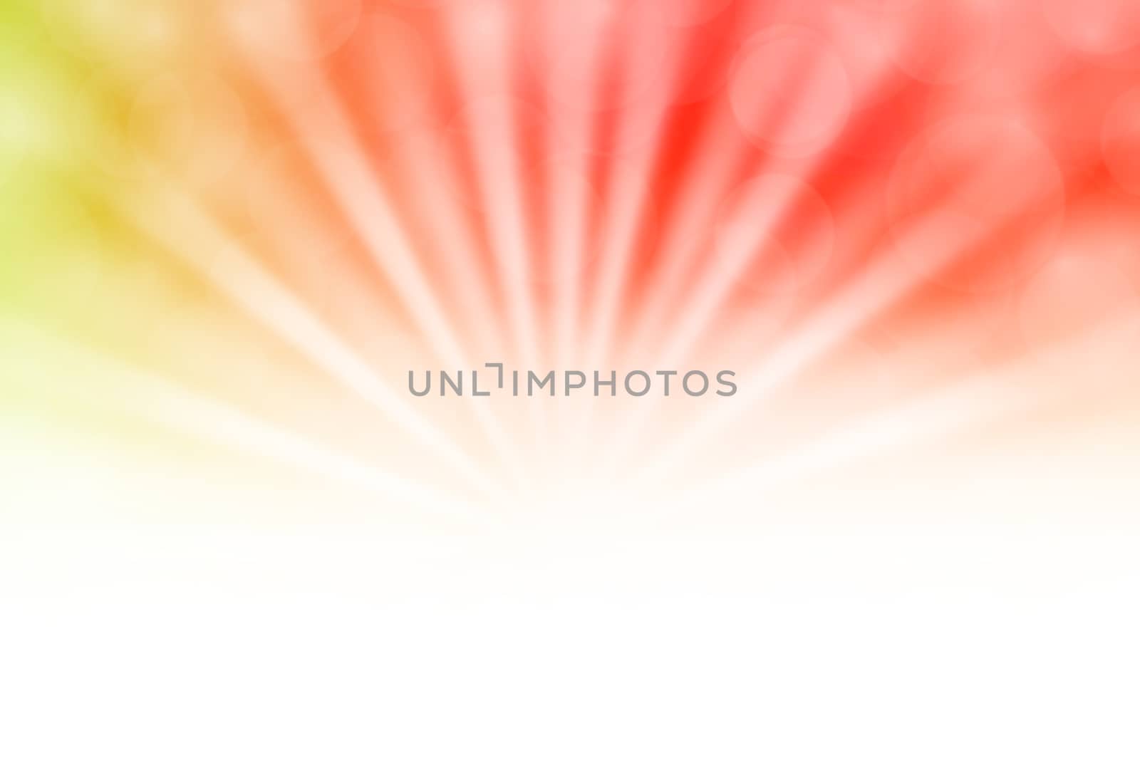 soft red and yellow bokeh lights beam shine on gradient red background and white copy space, bokeh colorful light red and yellow soft shade, bokeh lights shine on gradient soft red yellow and white