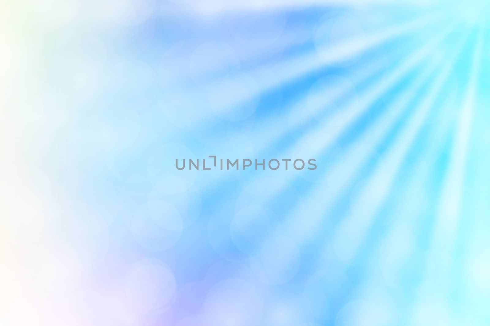 colorful blue bokeh lights beam shine on gradient blue background for copy space, bokeh colorful light blue soft shade, bokeh lights shine on gradient soft blue