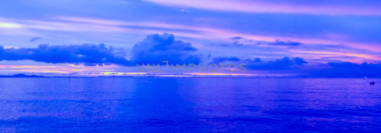 blur sea sunset panorama last light by Darkfox